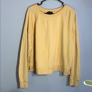 Orange cropped sweatshirt